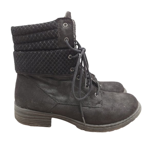 Born Shoes - B.O.C. Born Concepts Combat Boots Womens 11 M Fold Over Biker Comfort